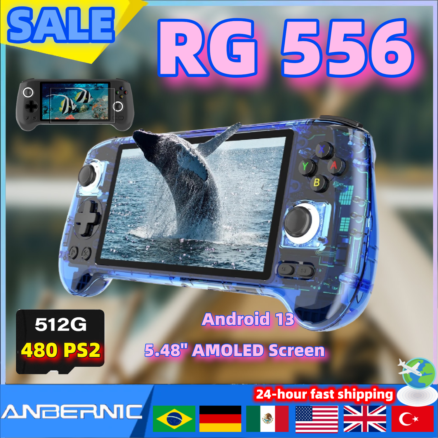 Retro Gaming Anbernic - ANBERNIC RG556 Retro Video Gaming Player