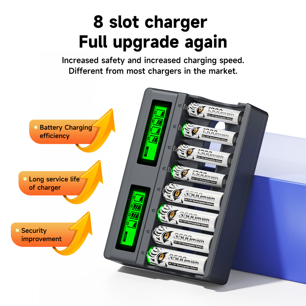 Rechargeable Battery Aa - PALO 4-8 Slots 1.5V AA AAA