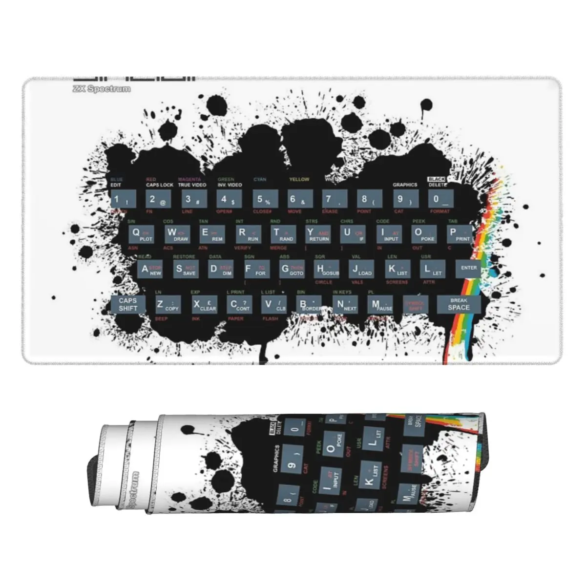 Retro Gaming Zx Spectrum - Large Mouse Pad Retro Gaming Art