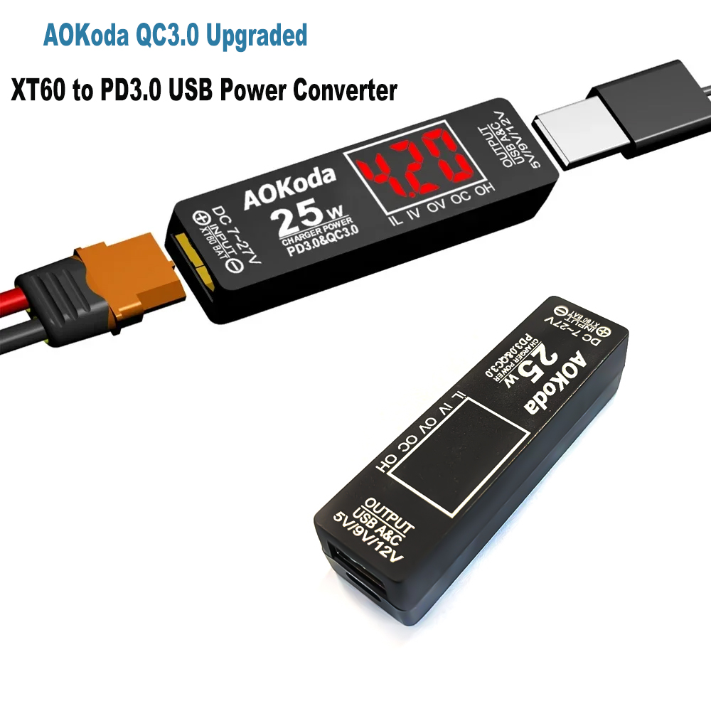 Controller Adapter Usb - AOKoda Power Converter Adapter PD3.0 QC3.0