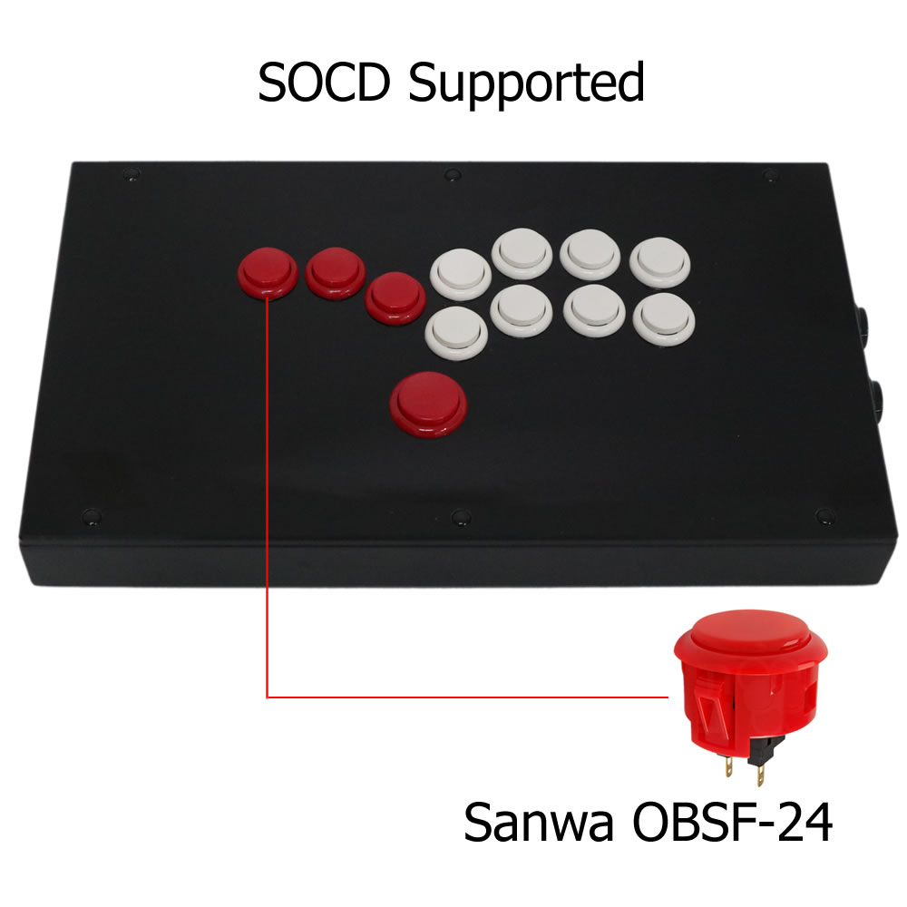 Arcade Stick Joystick - RAC-J800B All Buttons Hitbox Style Arcade
