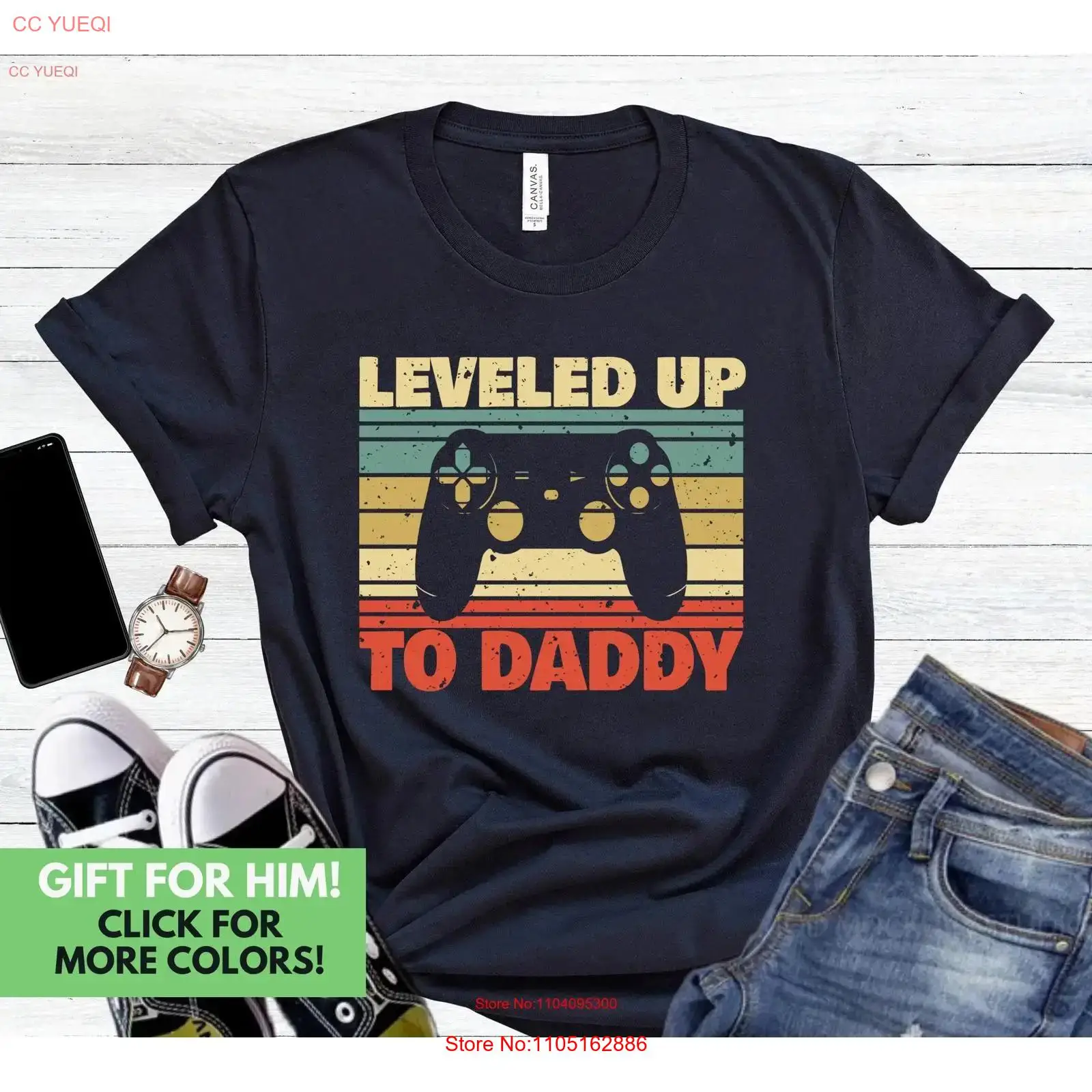 Retro Gaming Fun - Leveled Up To Daddy T Shirt