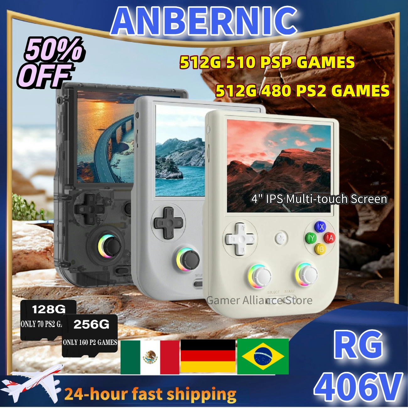 Retro Gaming Anbernic - ANBERNIC RG406V RG 406V Retro Handheld