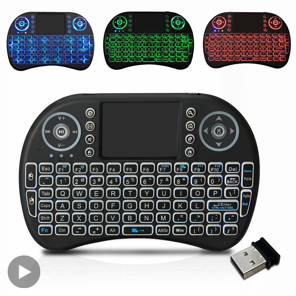 Retro Gaming Zx Spectrum - Backlit Mini Wireless Keyboard Spanish French