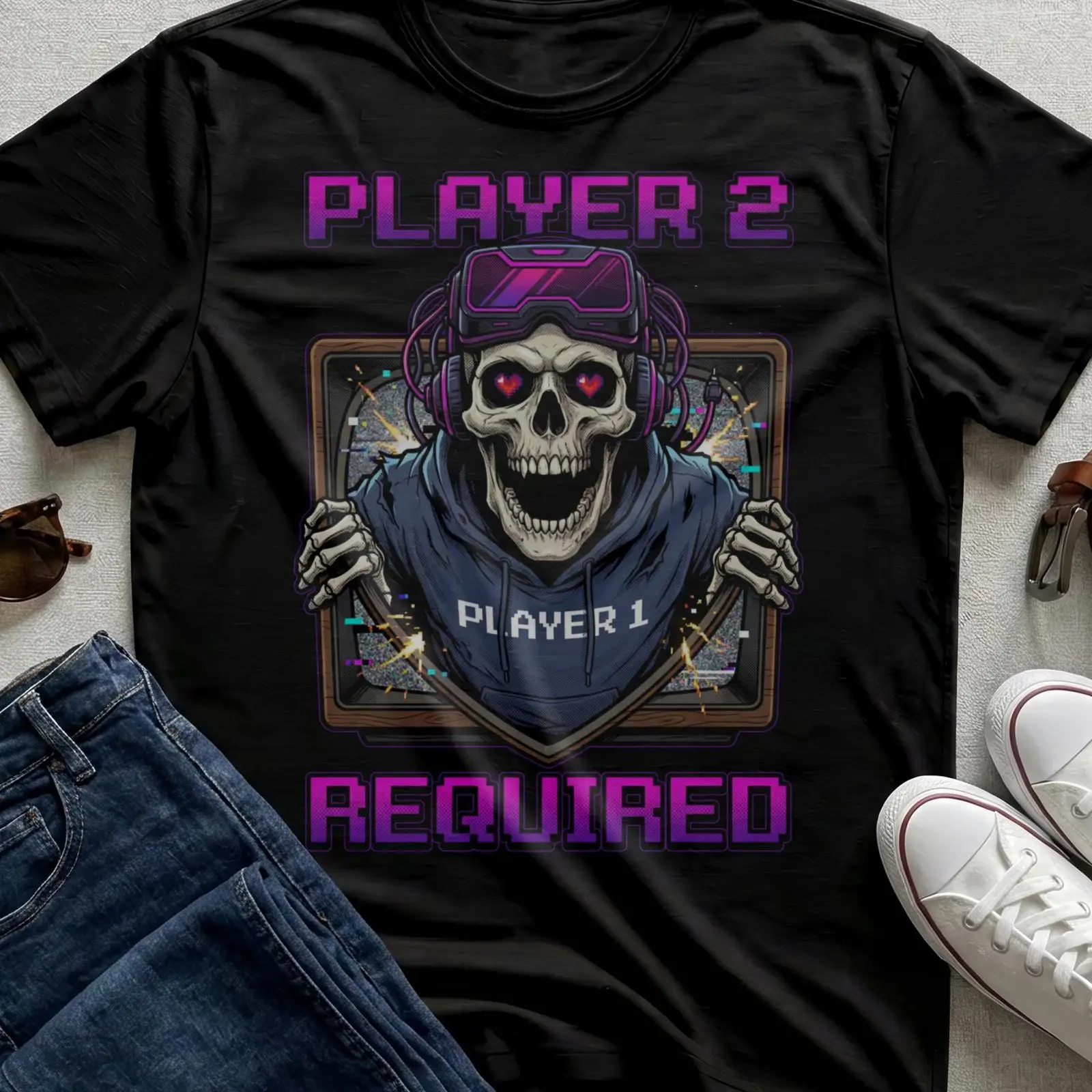 Retro Gaming Headset - Player 2 Required Skeleton Gamer VR