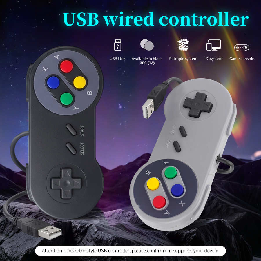 Retro Gaming Raspberry Pi - USB Wired Game Controller Plug and