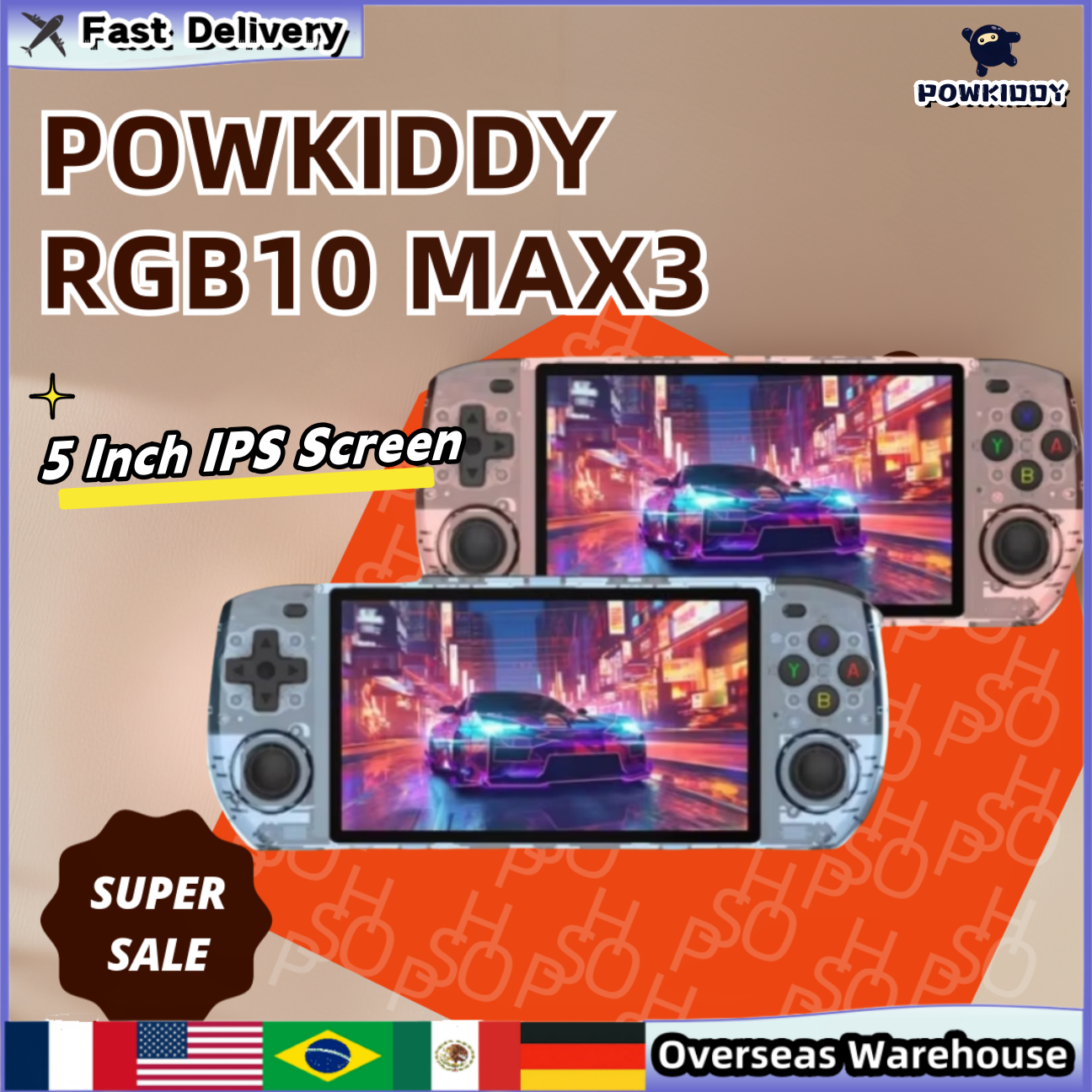 Powkiddy RGB10 Max3 Handheld G - Retro Gaming Anbernic 评论和价格