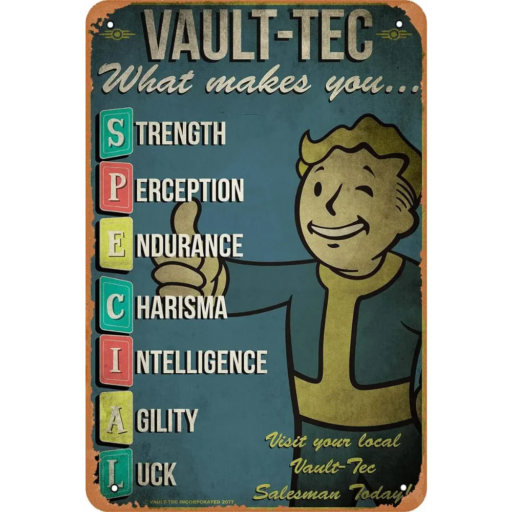 RetroGameDecor V-Vault Tec Met - Retro Gaming Vault 评论和价格