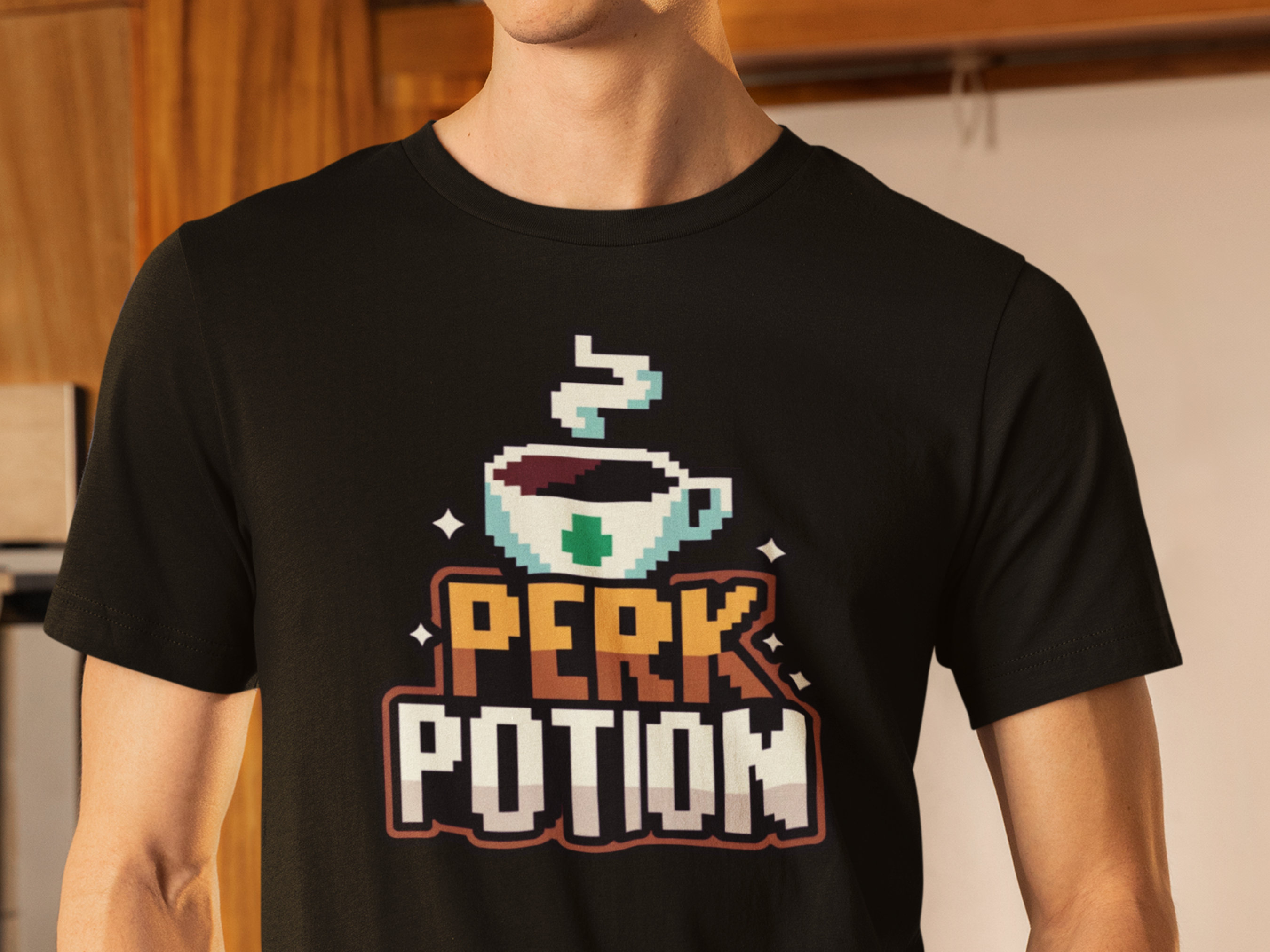 Pixel Coffee T-Shirt Cute Pixe - Retro Gaming Ideas 评论和价格