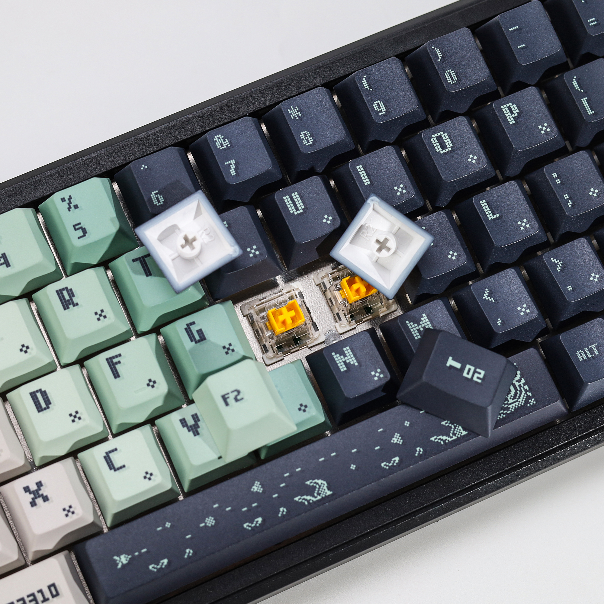 KBDiy Space Impact Keycaps Ret - Retro Gaming Space 评论和价格
