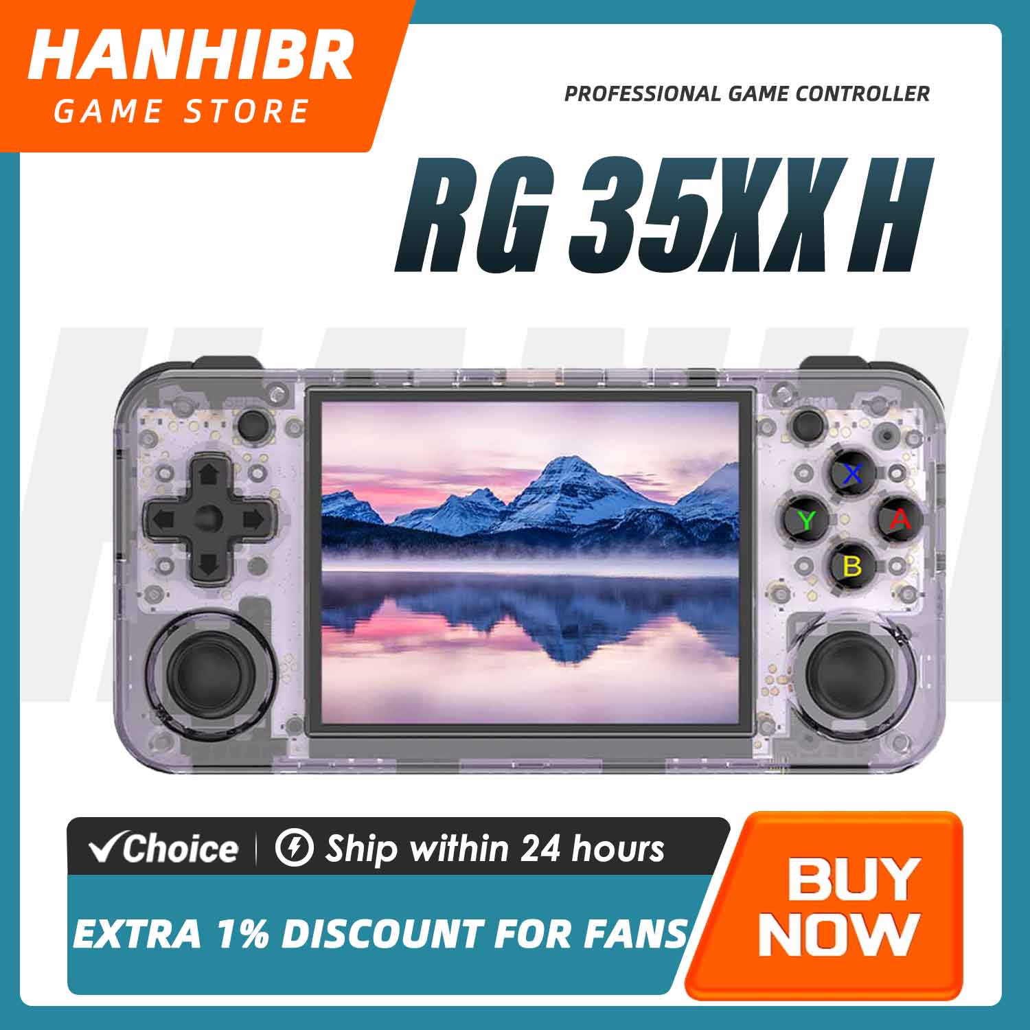 ANBERNIC RG35XX H Horizontal R - Retro Gaming Arcade Console 评论和价格