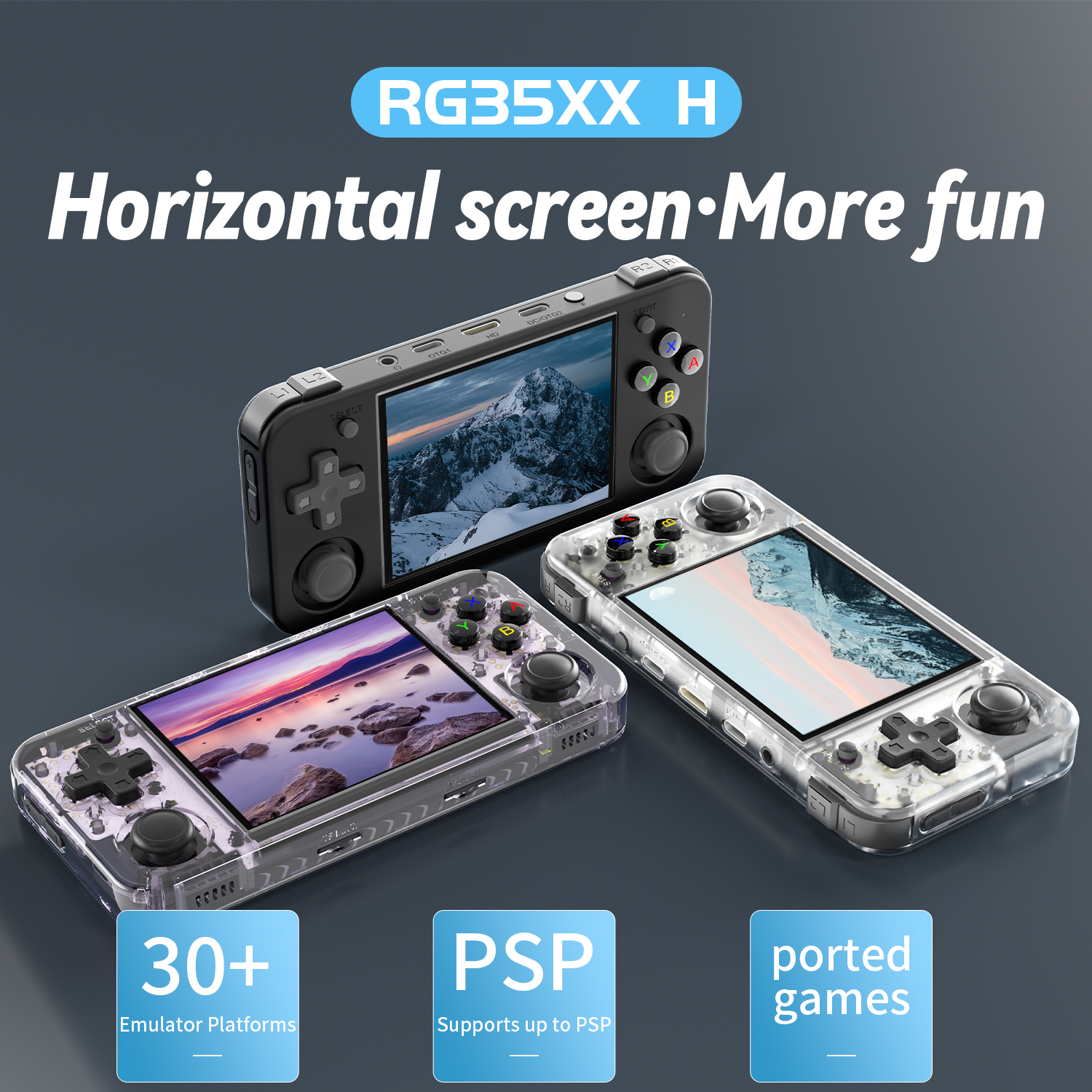 ANBERNIC RG35XX H Horizontal R - Retro Gaming Arcade Console 评论和价格