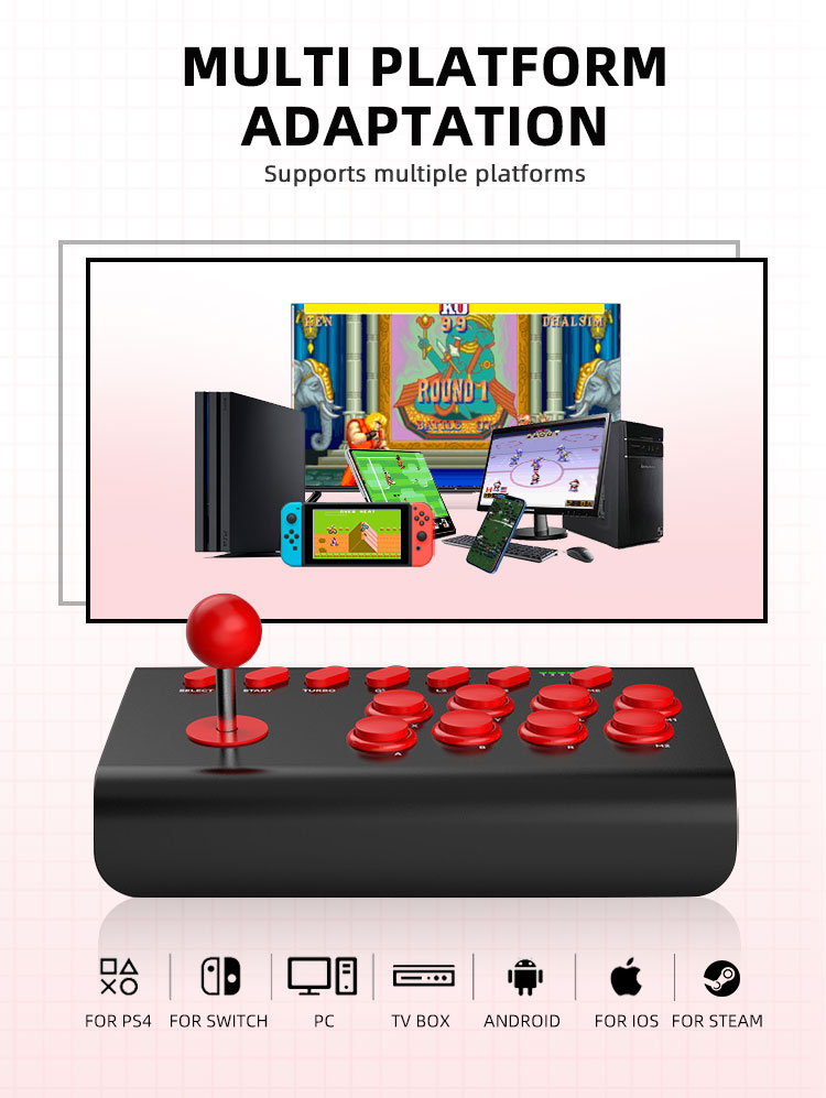 8-Button Arcade Stick For Nint - Arcade Stick Joystick 评论和价格
