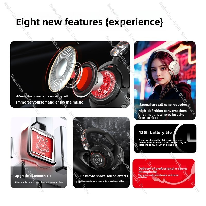 Active Noise Cancelling Blueto - Retro Gaming Headset 评论和价格