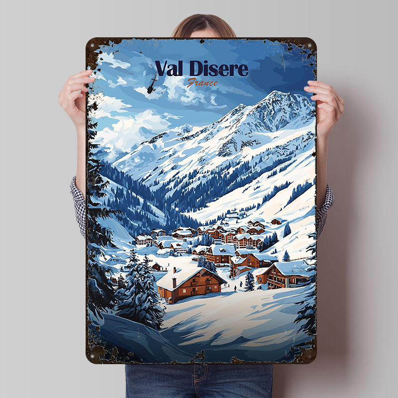 Val Disere France Poster Custo - Retro Gaming France 评论和价格