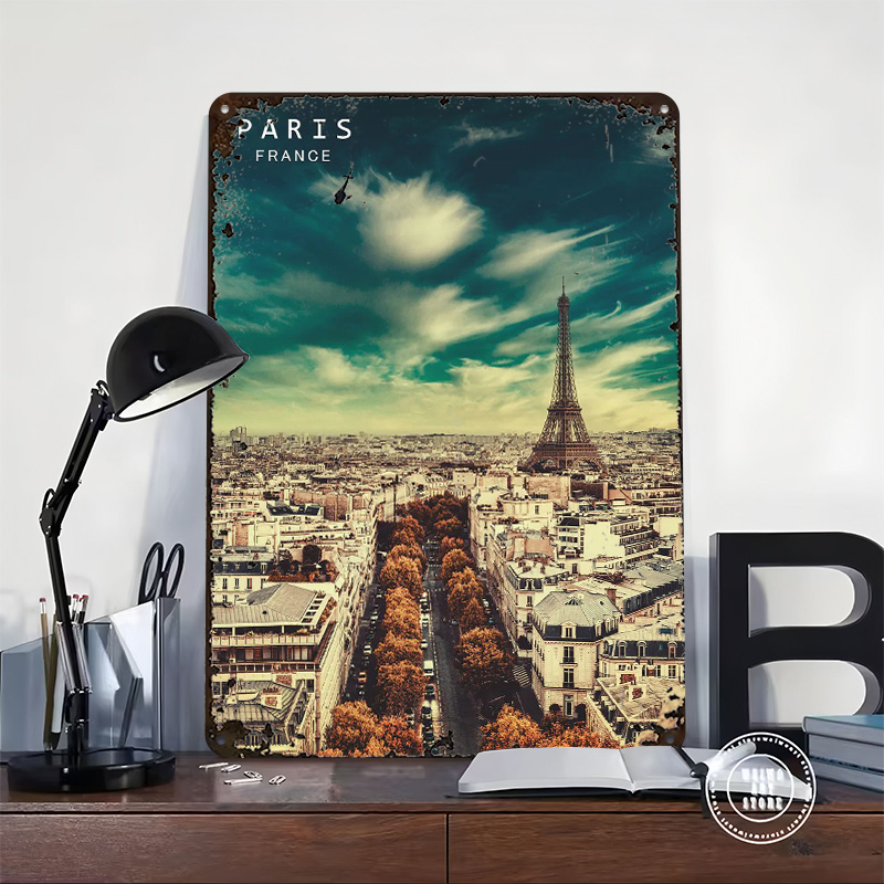 Paris France Metal Poster Wall - Retro Gaming France 评论和价格