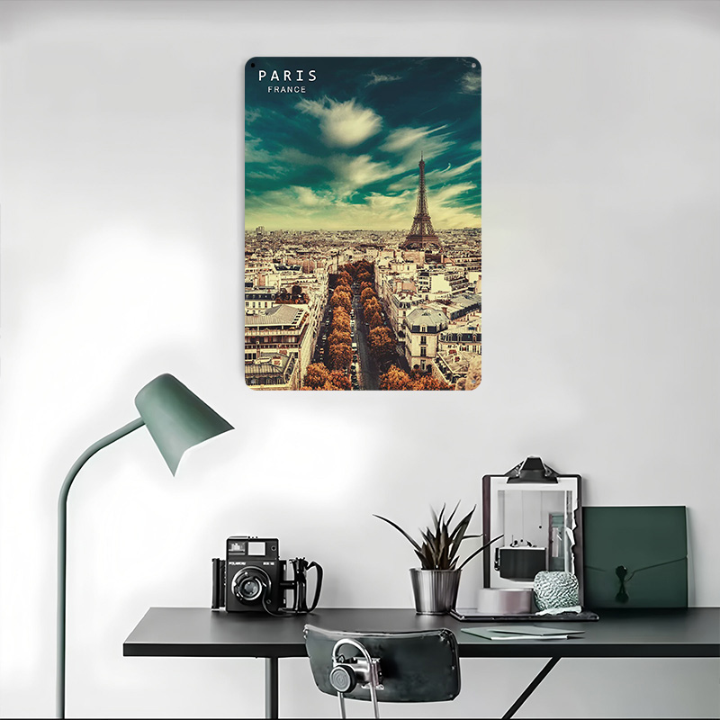 Paris France Metal Poster Wall - Retro Gaming France 评论和价格