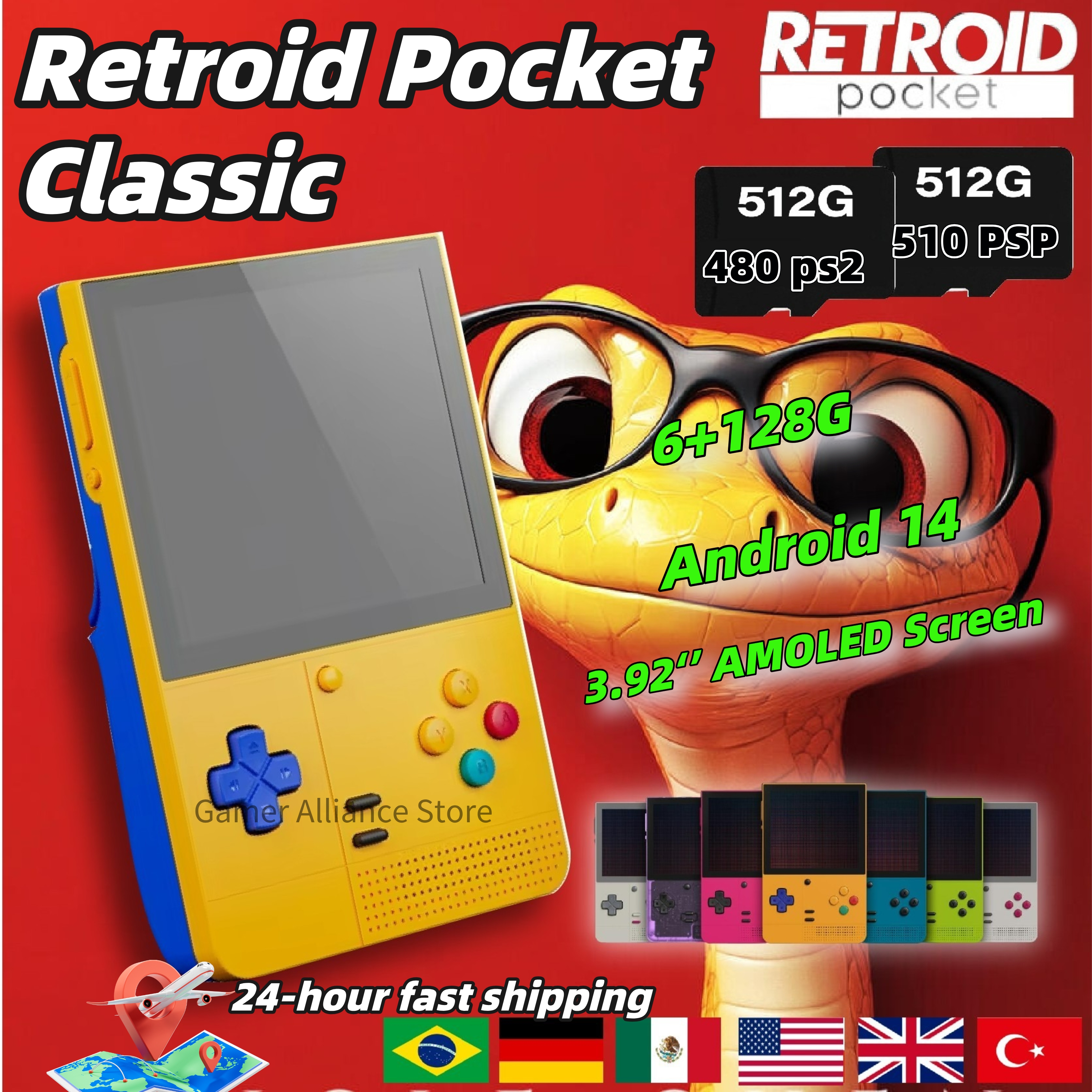 Retroid Pocket Classic RP Clas - Retro Gaming Arcade Console 评论和价格