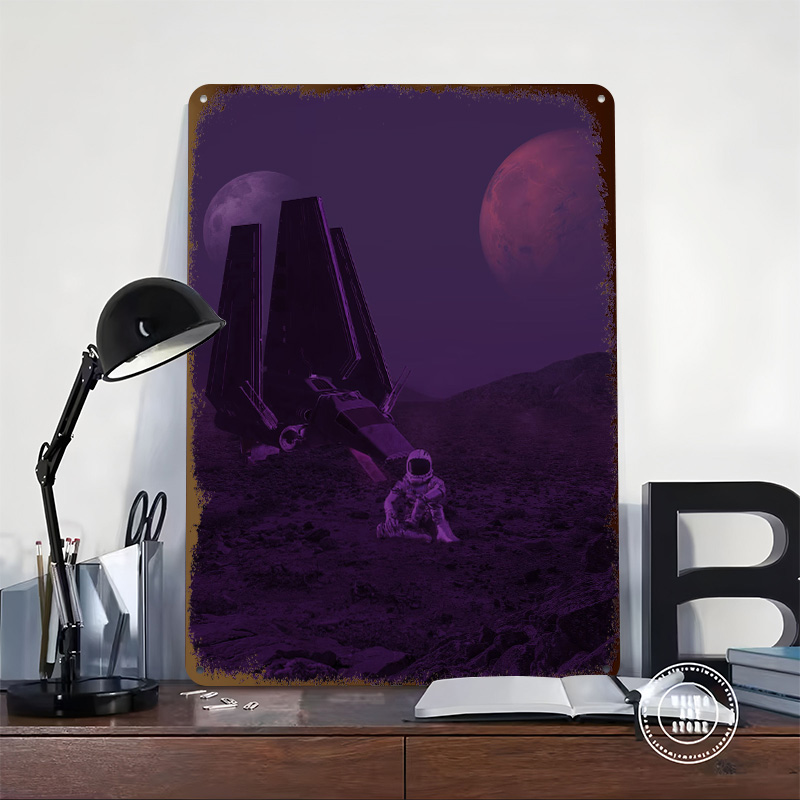 Space Travel Metal Poster Cust - Retro Gaming Space 评论和价格