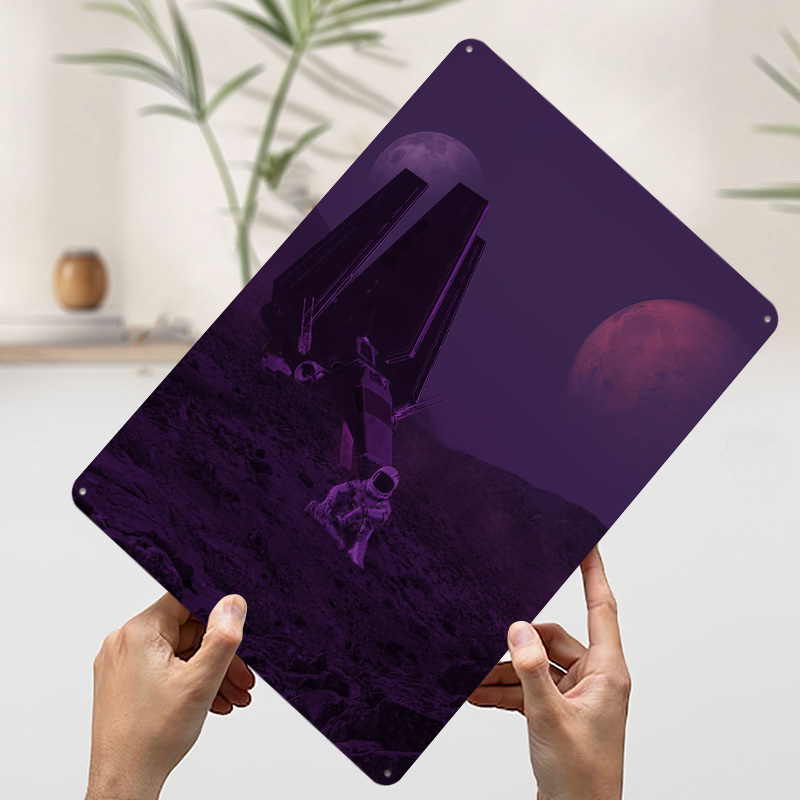 Space Travel Metal Poster Cust - Retro Gaming Space 评论和价格