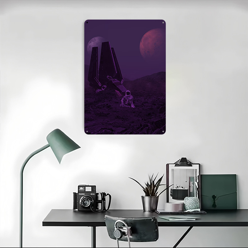 Space Travel Metal Poster Cust - Retro Gaming Space 评论和价格