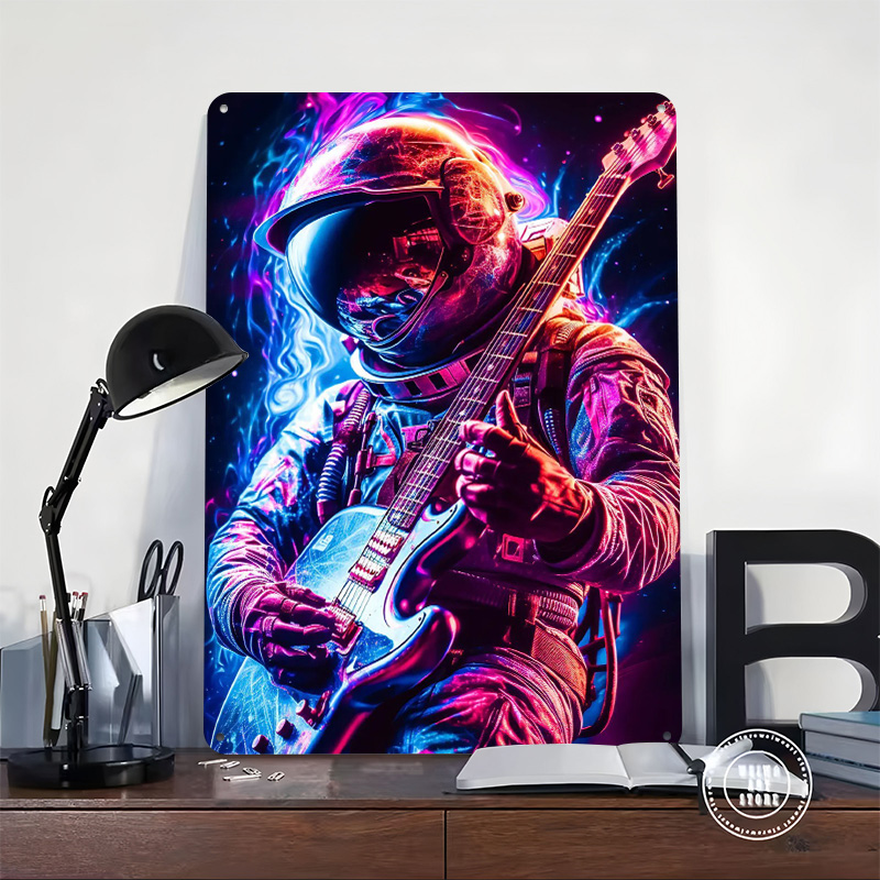 Space Music Printed Poster Cus - Retro Gaming Space 评论和价格