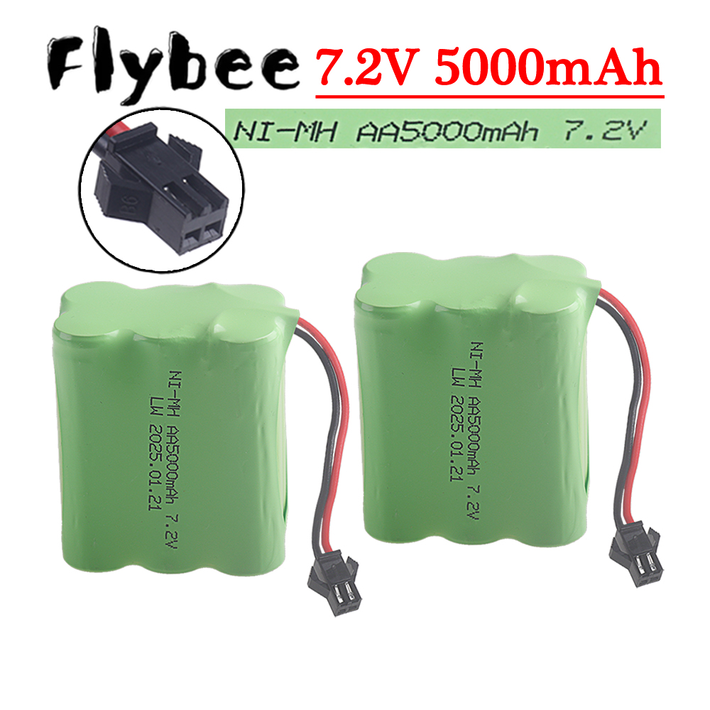(SM-2P Plug) 7.2V 5000mah NiMH - Rechargeable Battery Aa 评论和价格