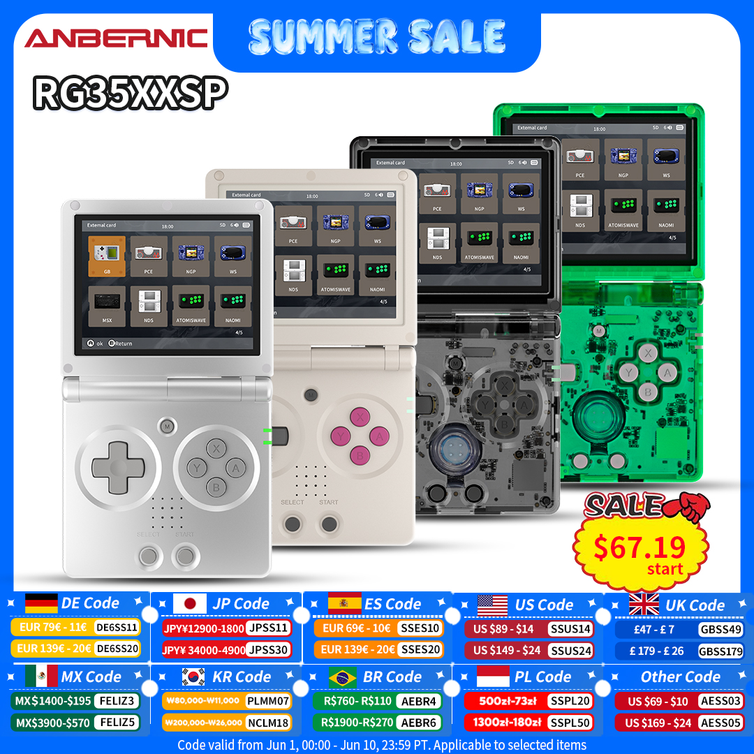 Anbernic RG35XXSP Retro Flip H - Retro Gaming Anbernic 评论和价格