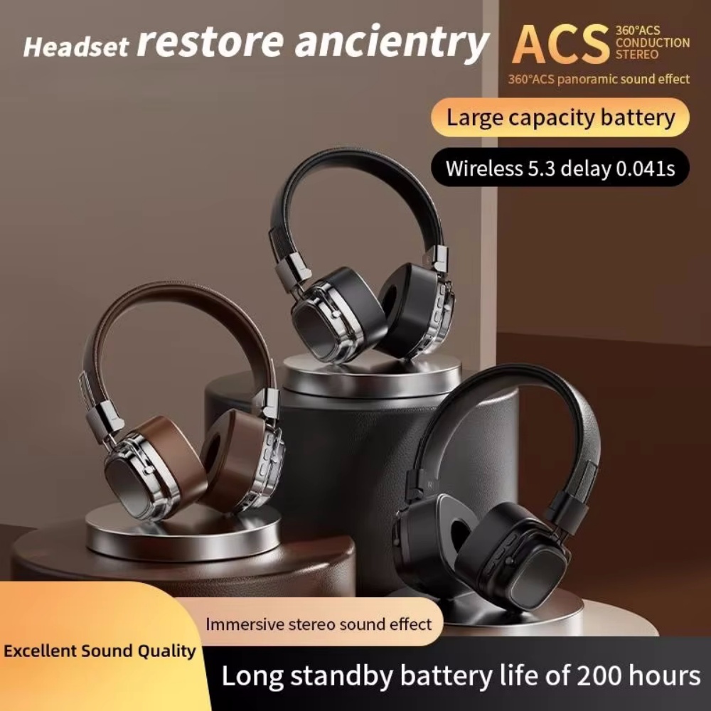 2025 New 5.3 Foldable Wireless - Retro Gaming Headset 评论和价格