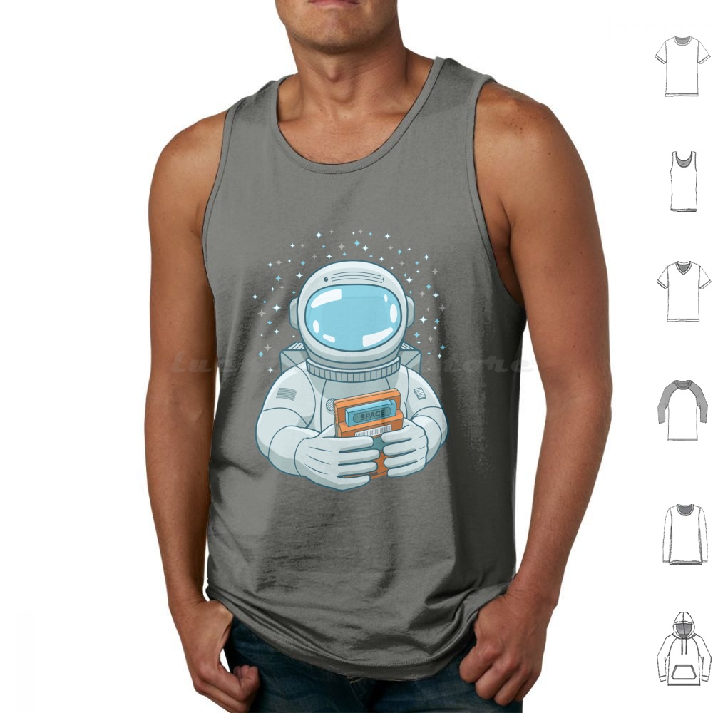 Gaming Spaceman Tank Tops Prin - Retro Gaming Space 评论和价格
