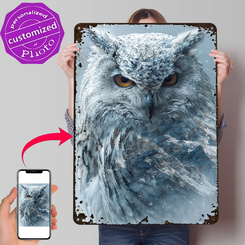 Snowy Owl With Mountain Landsc - Retro Gaming Overlay 评论和价格