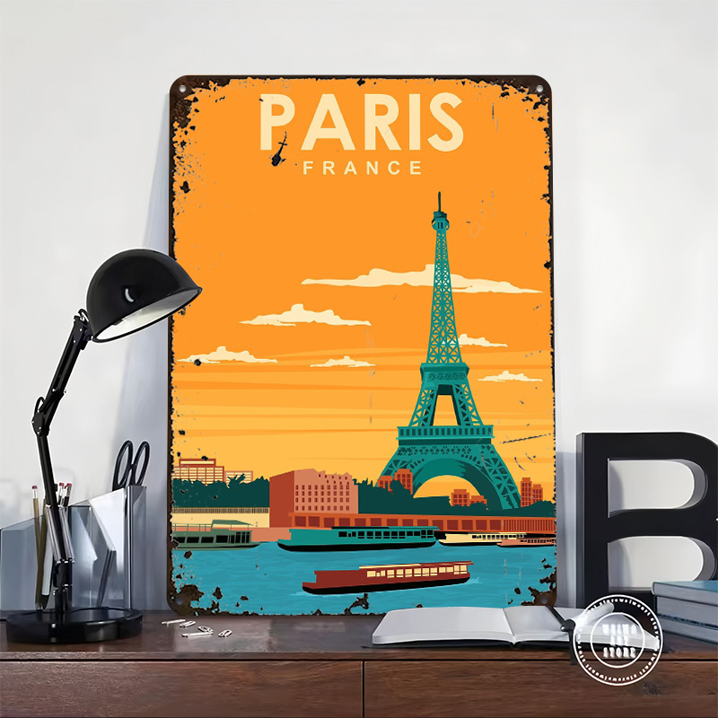 Paris France Travel Printed Po - Retro Gaming France 评论和价格