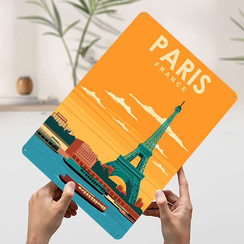 Paris France Travel Printed Po - Retro Gaming France 评论和价格