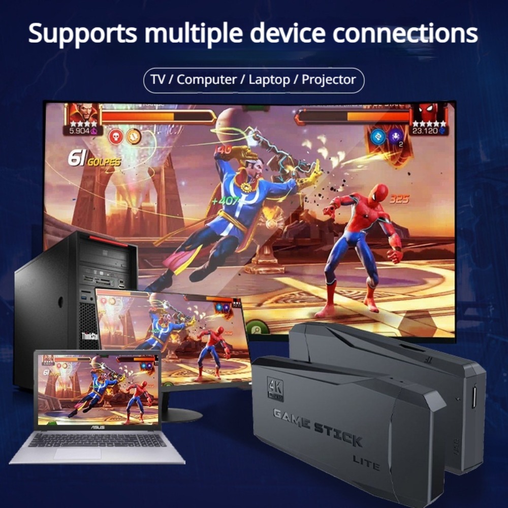 Portable 4K Retro Game Stick C - Retro Gaming Arcade Console 评论和价格