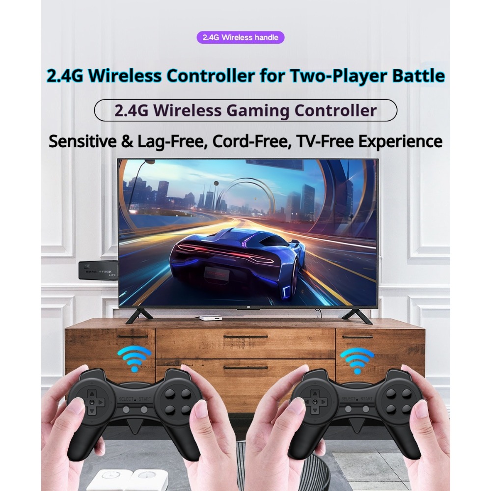 Portable 4K Retro Game Stick C - Retro Gaming Arcade Console 评论和价格