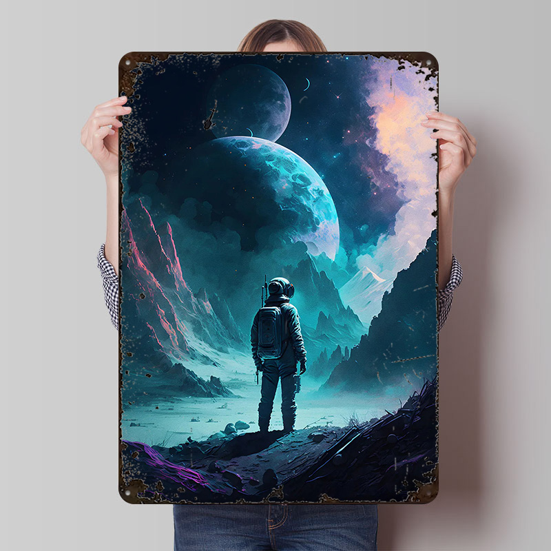 Astronaut in Space Printed Pos - Retro Gaming Space 评论和价格
