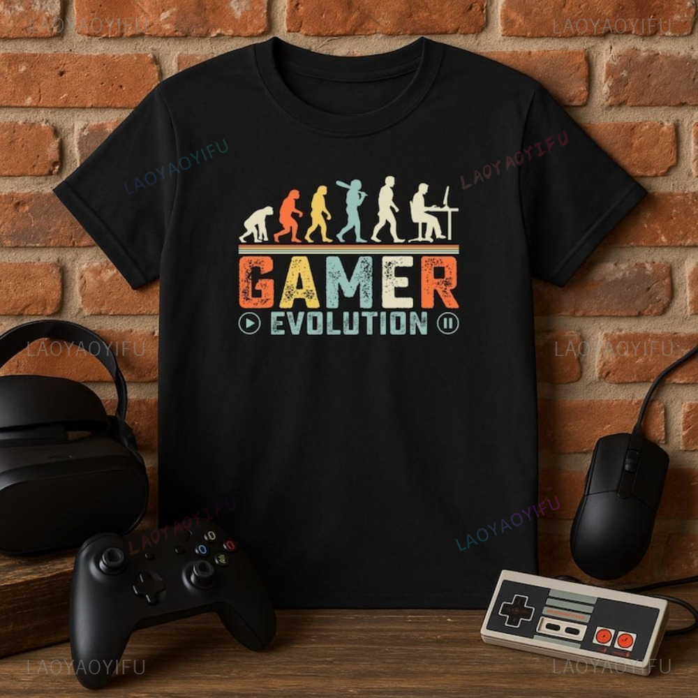 Gamer Evolution T-Shirt Retro  - Retro Gaming Ideas 评论和价格