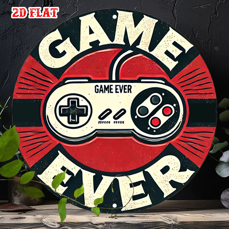 2D Flat 1pc Retro Gaming Round - Retro Gaming Fun 评论和价格