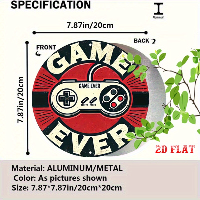 2D Flat 1pc Retro Gaming Round - Retro Gaming Fun 评论和价格