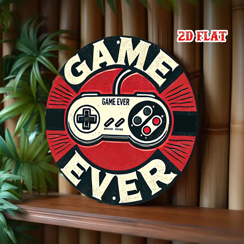 2D Flat 1pc Retro Gaming Round - Retro Gaming Fun 评论和价格