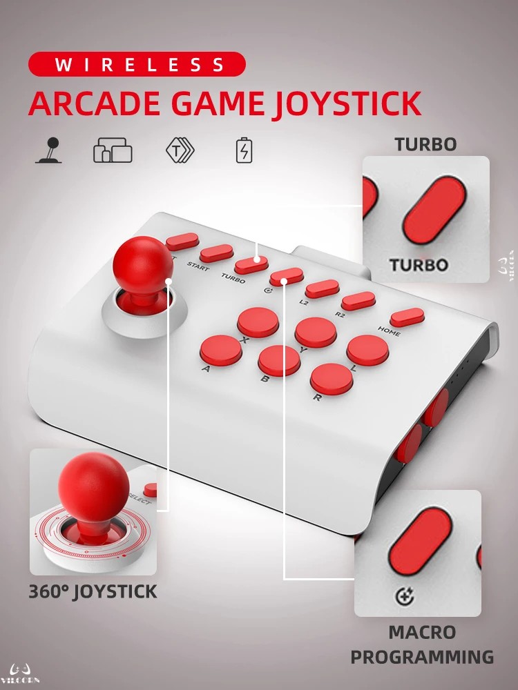 Arcade Joystick Wireless Gamin - Arcade Stick Joystick 评论和价格