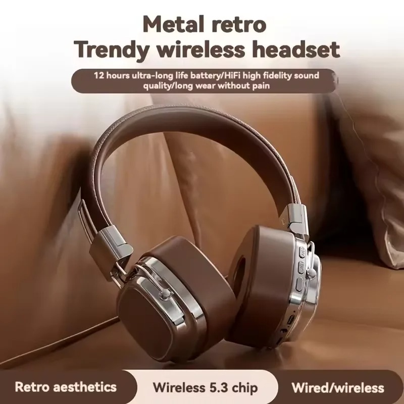 2025 New 5.3 Foldable Wireless - Retro Gaming Headset 评论和价格