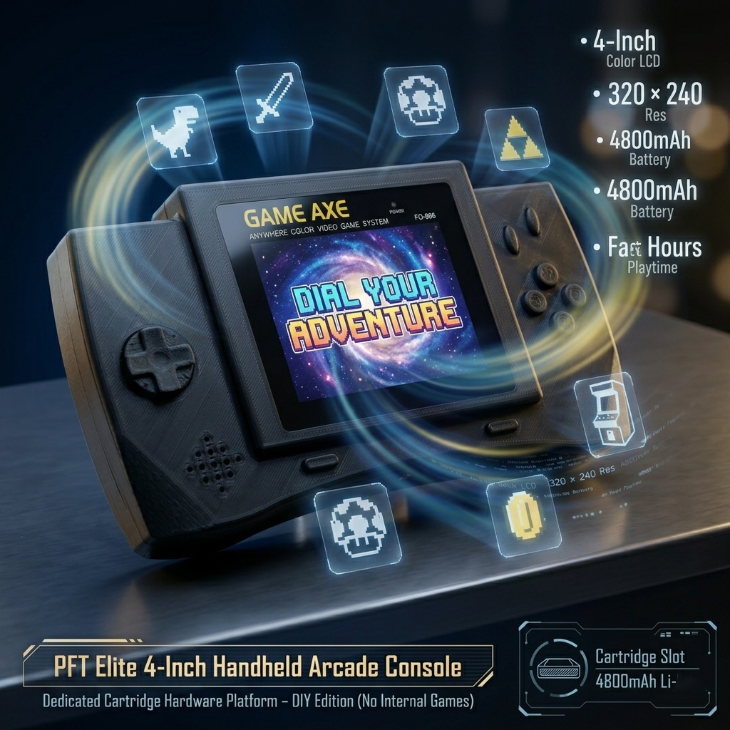 PFT Elite 4-Inch Handheld Arca - Retro Gaming Arcade Console 评论和价格