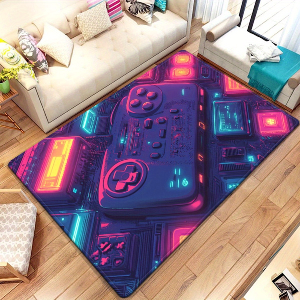 Neon Gamer Rug – Retro Game Co - Retro Gaming Space 评论和价格
