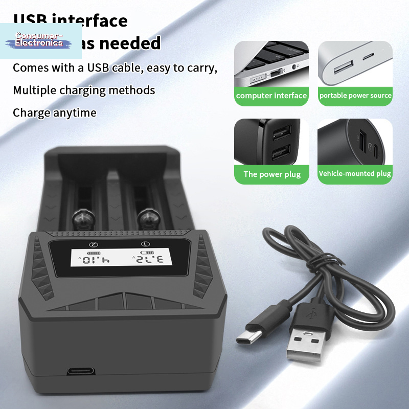【USB Charger Intelligent LCD B - Rechargeable Battery Aa 评论和价格