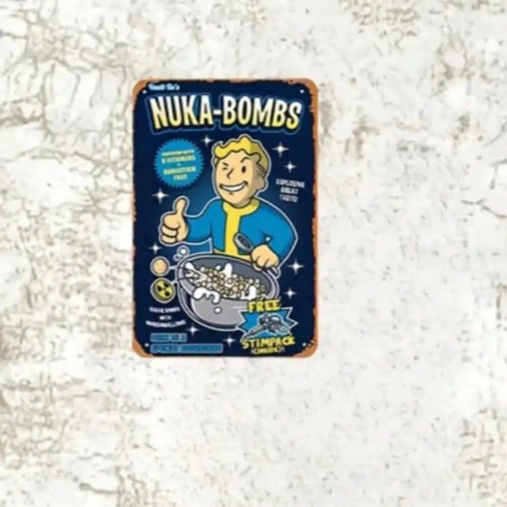 Vault-Tec Nuka-Bombs Metal Wal - Retro Gaming Vault 评论和价格