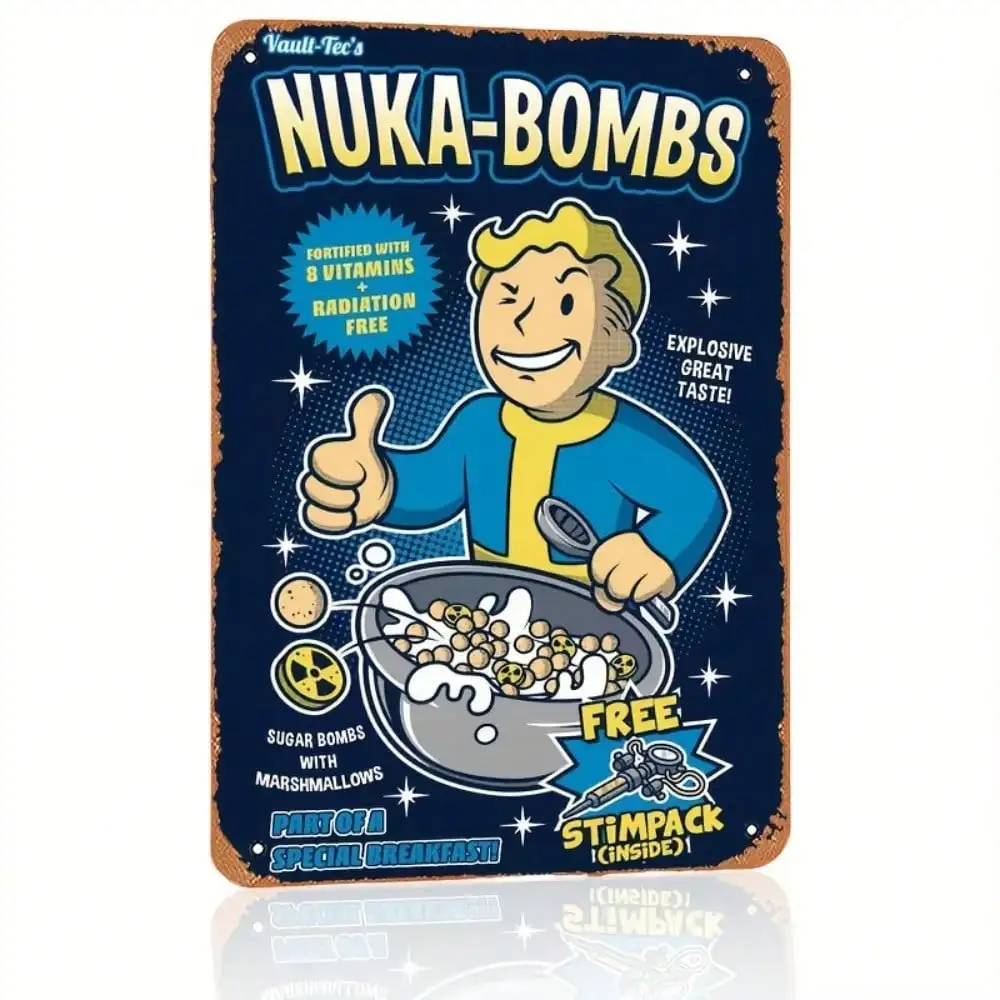Vault-Tec Nuka-Bombs Metal Wal - Retro Gaming Vault 评论和价格
