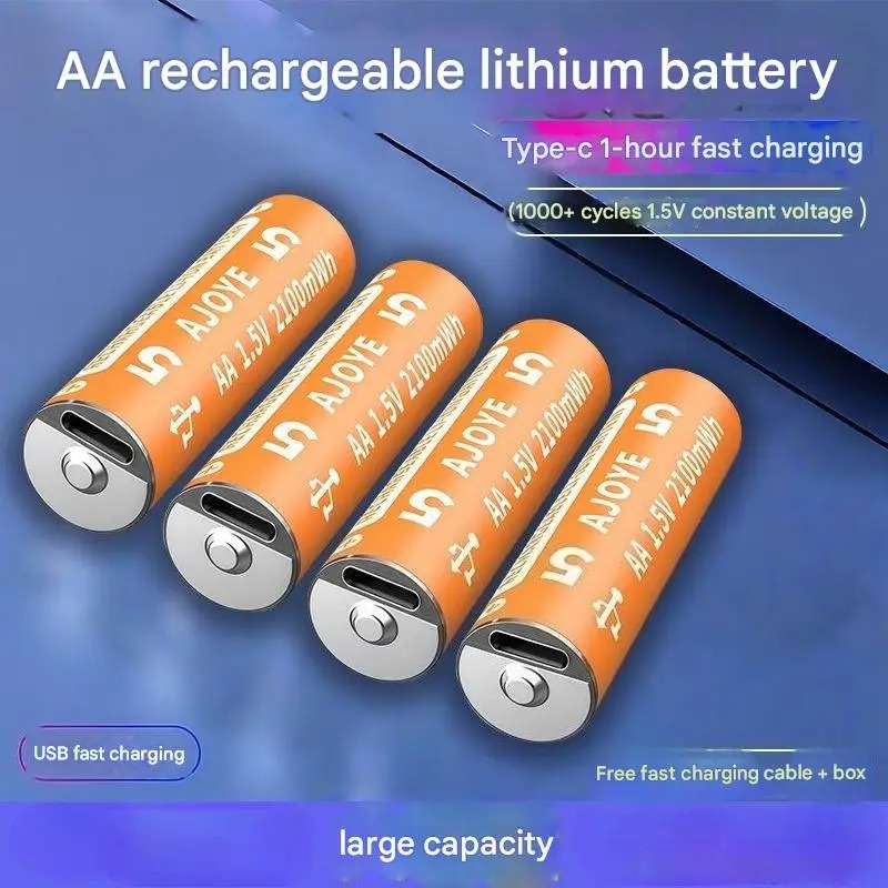 Fast Charging 1.5V 2100mWh AA  - Rechargeable Battery Aa 评论和价格