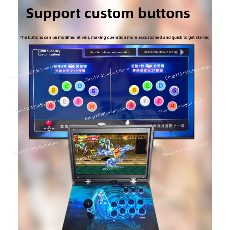 Foldable Arcade Stick - Portab - Retro Gaming Arcade Console 评论和价格