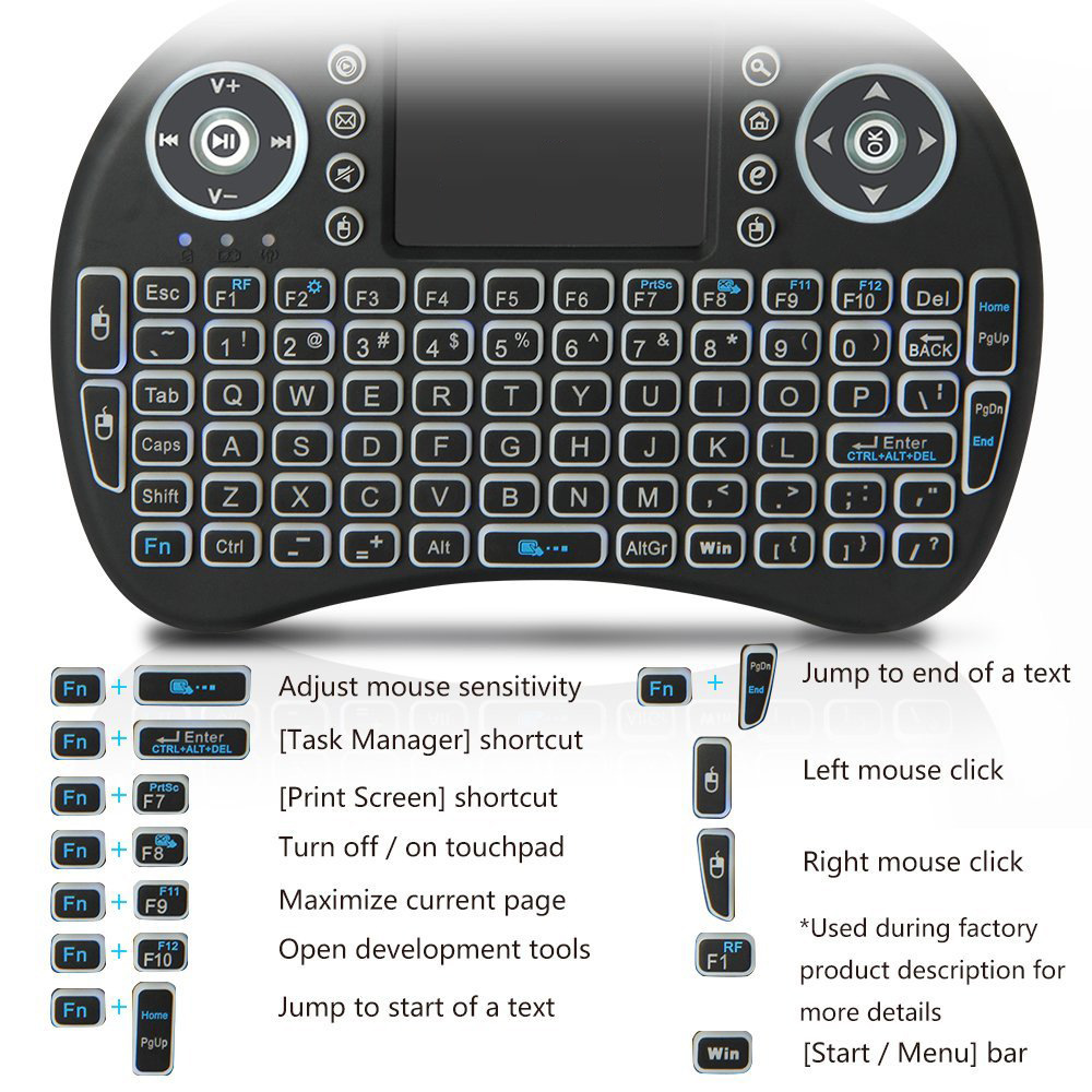 Backlit Mini Wireless Keyboard - Retro Gaming Zx Spectrum 评论和价格